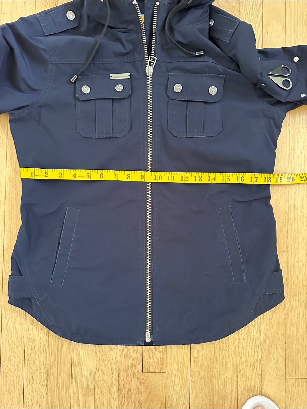 Moose Knuckles navy blue bomber rain jacket windbreaker medium - Picture 7 of 16